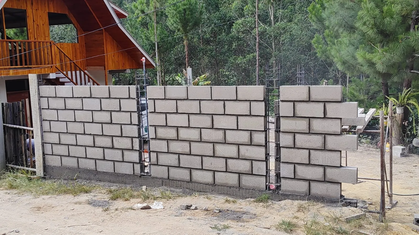 Bloques de concreto para proyectos de construcción
